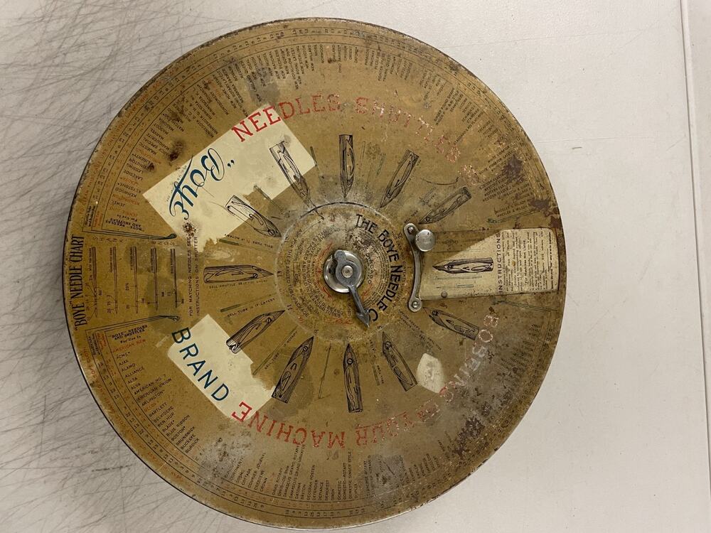 Antique 1920s Boye Needle Co. Chicago Spinning Display Store Dispenser